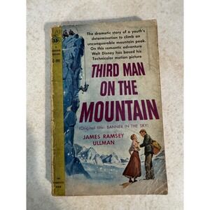 Third Man on the Mountain James Ramsey Ullman 1959 Cardinal Edition Disney Movie